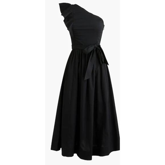 J. Crew Factory One Shoulder Midi Dress Size 10 NWT - Picture 10 of 11